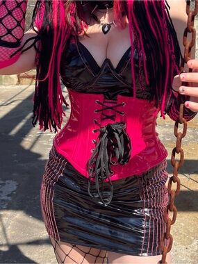 CyberGoth Dress Pink & Black